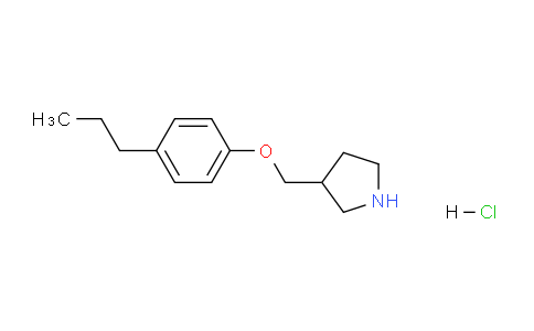 CAS No. 1219982-43-0, 3-((4-Propylphenoxy)methyl)pyrrolidine hydrochloride