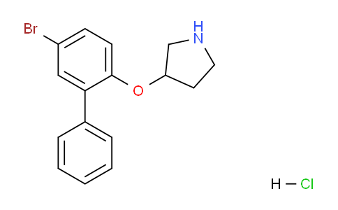 CAS No. 1220032-81-4, 3-((5-Bromo-[1,1'-biphenyl]-2-yl)oxy)pyrrolidine hydrochloride
