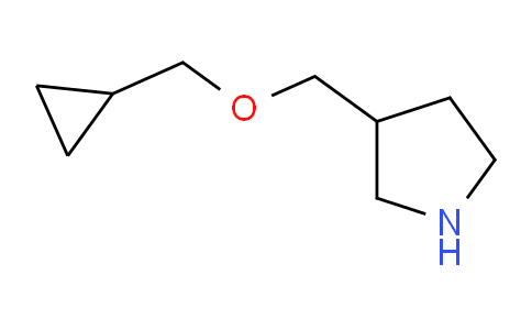 CAS No. 1063734-02-0, 3-((Cyclopropylmethoxy)methyl)pyrrolidine