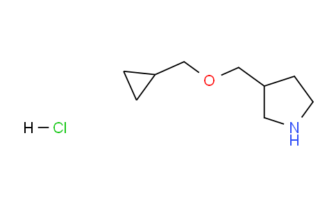 CAS No. 1220038-74-3, 3-((Cyclopropylmethoxy)methyl)pyrrolidine hydrochloride