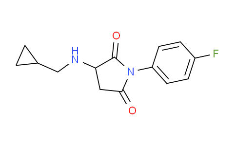 CAS No. 1415719-10-6, 3-((Cyclopropylmethyl)amino)-1-(4-fluorophenyl)pyrrolidine-2,5-dione