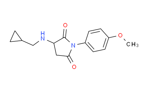 CAS No. 1415719-08-2, 3-((Cyclopropylmethyl)amino)-1-(4-methoxyphenyl)pyrrolidine-2,5-dione