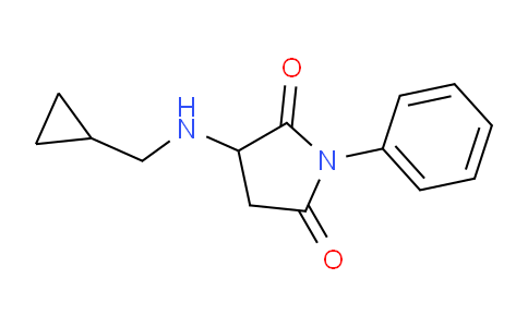 CAS No. 1218645-93-2, 3-((Cyclopropylmethyl)amino)-1-phenylpyrrolidine-2,5-dione