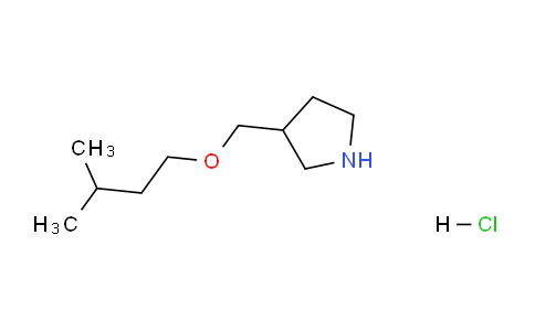 CAS No. 1220030-12-5, 3-((Isopentyloxy)methyl)pyrrolidine hydrochloride