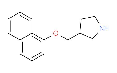 CAS No. 858934-75-5, 3-((Naphthalen-1-yloxy)methyl)pyrrolidine