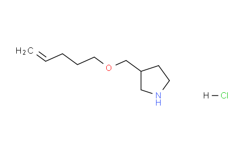 CAS No. 1220030-22-7, 3-((Pent-4-en-1-yloxy)methyl)pyrrolidine hydrochloride