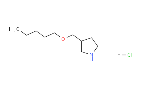 CAS No. 1220017-57-1, 3-((Pentyloxy)methyl)pyrrolidine hydrochloride