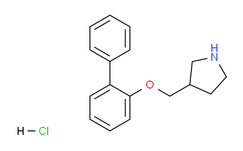 CAS No. 1220028-54-5, 3-(([1,1'-Biphenyl]-2-yloxy)methyl)pyrrolidine hydrochloride