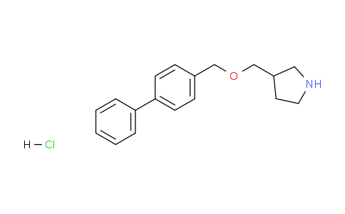 CAS No. 1219968-11-2, 3-(([1,1'-Biphenyl]-4-ylmethoxy)methyl)pyrrolidine hydrochloride
