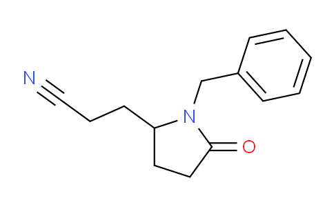 CAS No. 1393803-38-7, 3-(1-Benzyl-5-oxopyrrolidin-2-yl)propanenitrile