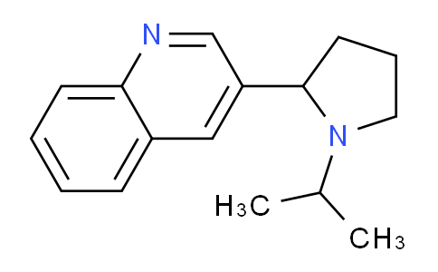 CAS No. 1352493-86-7, 3-(1-Isopropylpyrrolidin-2-yl)quinoline