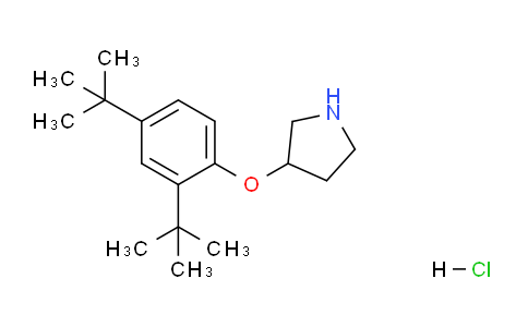 CAS No. 1220017-79-7, 3-(2,4-Di-tert-butylphenoxy)pyrrolidine hydrochloride