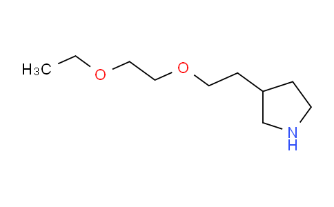 CAS No. 1219977-22-6, 3-(2-(2-Ethoxyethoxy)ethyl)pyrrolidine