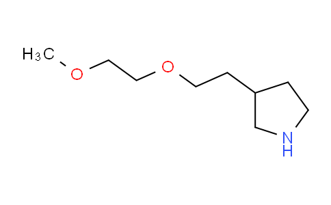 CAS No. 1220030-07-8, 3-(2-(2-Methoxyethoxy)ethyl)pyrrolidine