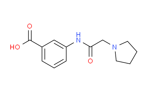 CAS No. 1099597-39-3, 3-(2-(Pyrrolidin-1-yl)acetamido)benzoic acid