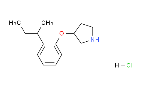 CAS No. 1220019-46-4, 3-(2-(sec-Butyl)phenoxy)pyrrolidine hydrochloride