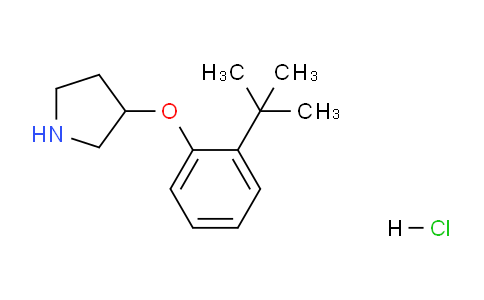 CAS No. 1146956-94-6, 3-(2-(tert-Butyl)phenoxy)pyrrolidine hydrochloride