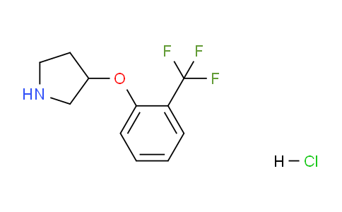CAS No. 1185301-92-1, 3-(2-(Trifluoromethyl)phenoxy)pyrrolidine hydrochloride