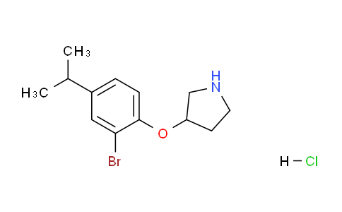 CAS No. 1220032-76-7, 3-(2-Bromo-4-isopropylphenoxy)pyrrolidine hydrochloride