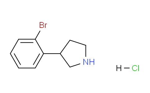 CAS No. 1203682-28-3, 3-(2-Bromophenyl)pyrrolidine hydrochloride