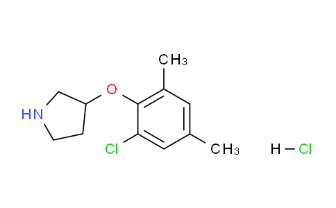CAS No. 1220035-55-1, 3-(2-Chloro-4,6-dimethylphenoxy)pyrrolidine hydrochloride