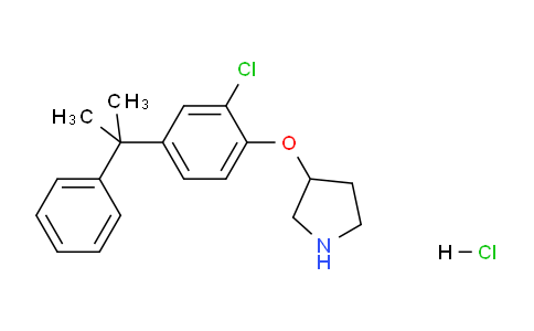 CAS No. 1220032-93-8, 3-(2-Chloro-4-(2-phenylpropan-2-yl)phenoxy)pyrrolidine hydrochloride