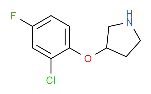 CAS No. 946726-66-5, 3-(2-Chloro-4-fluorophenoxy)pyrrolidine