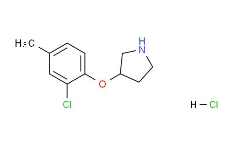CAS No. 1219977-28-2, 3-(2-Chloro-4-methylphenoxy)pyrrolidine hydrochloride