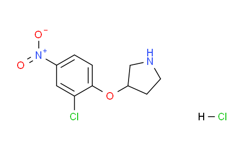 CAS No. 1219979-28-8, 3-(2-Chloro-4-nitrophenoxy)pyrrolidine hydrochloride