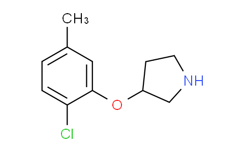 CAS No. 946715-29-3, 3-(2-Chloro-5-methylphenoxy)pyrrolidine