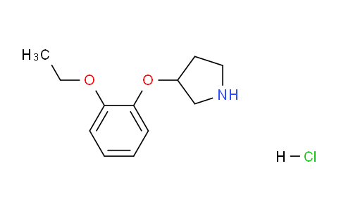 CAS No. 1185301-83-0, 3-(2-Ethoxyphenoxy)pyrrolidine hydrochloride