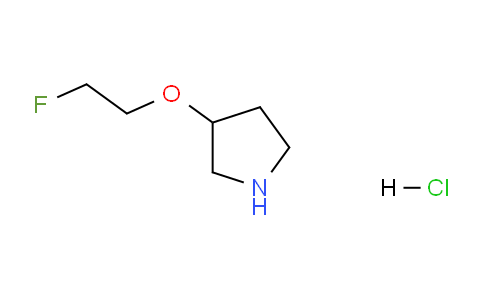CAS No. 1219979-95-9, 3-(2-Fluoroethoxy)pyrrolidine hydrochloride