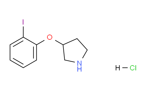 CAS No. 1220020-01-8, 3-(2-Iodophenoxy)pyrrolidine hydrochloride