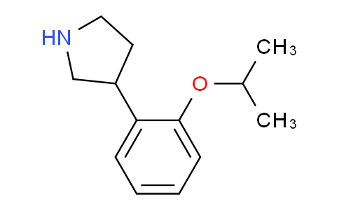 CAS No. 1260768-57-7, 3-(2-Isopropoxyphenyl)pyrrolidine