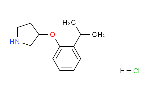 CAS No. 1185298-50-3, 3-(2-Isopropylphenoxy)pyrrolidine hydrochloride