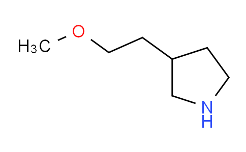 CAS No. 1220035-58-4, 3-(2-Methoxyethyl)pyrrolidine