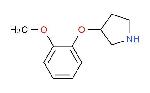 CAS No. 21767-12-4, 3-(2-Methoxyphenoxy)pyrrolidine