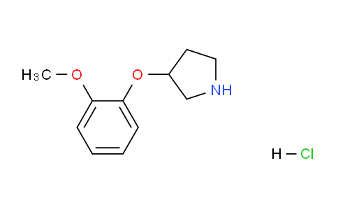 CAS No. 17741-15-0, 3-(2-Methoxyphenoxy)pyrrolidine hydrochloride