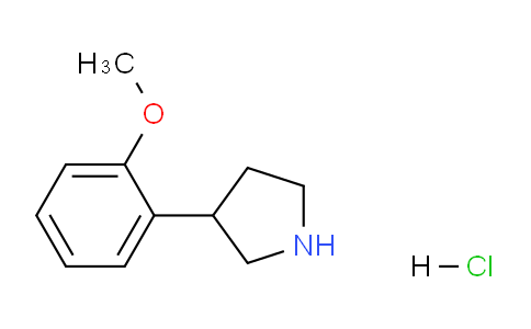 CAS No. 1106941-26-7, 3-(2-Methoxyphenyl)pyrrolidine hydrochloride