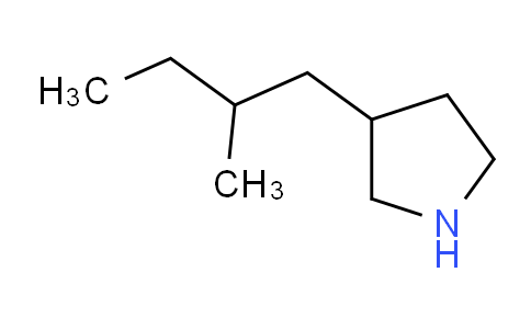 CAS No. 1220019-32-8, 3-(2-Methylbutyl)pyrrolidine