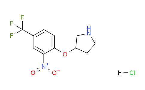 CAS No. 1220037-11-5, 3-(2-Nitro-4-(trifluoromethyl)phenoxy)pyrrolidine hydrochloride
