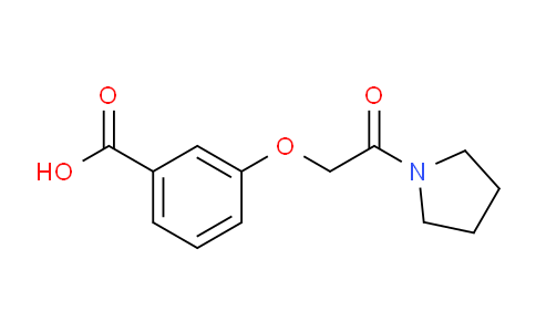CAS No. 923173-87-9, 3-(2-Oxo-2-(pyrrolidin-1-yl)ethoxy)benzoic acid