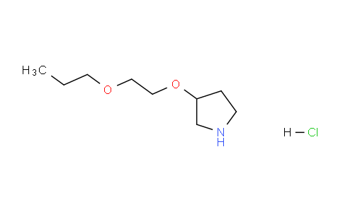 CAS No. 1219981-28-8, 3-(2-Propoxyethoxy)pyrrolidine hydrochloride