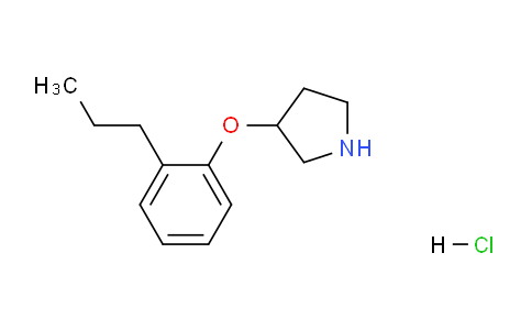 CAS No. 1220019-69-1, 3-(2-Propylphenoxy)pyrrolidine hydrochloride