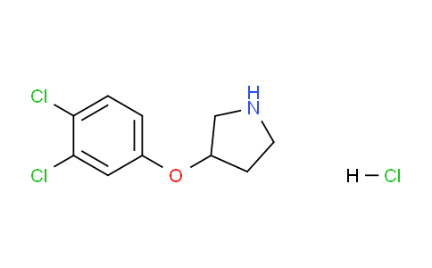 CAS No. 1185301-95-4, 3-(3,4-Dichlorophenoxy)pyrrolidine hydrochloride