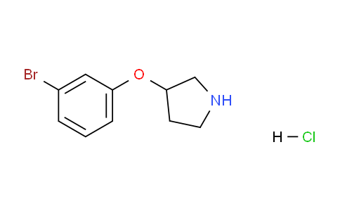 CAS No. 1185298-69-4, 3-(3-Bromophenoxy)pyrrolidine hydrochloride