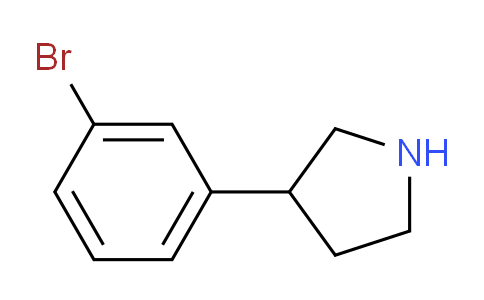 CAS No. 1082926-06-4, 3-(3-Bromophenyl)pyrrolidine