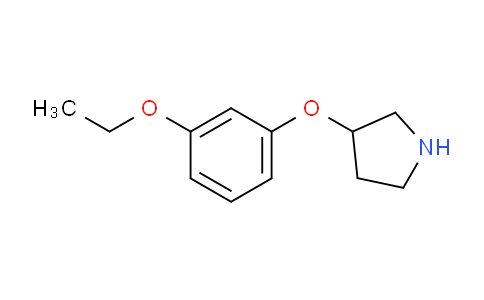 CAS No. 946715-65-7, 3-(3-Ethoxyphenoxy)pyrrolidine