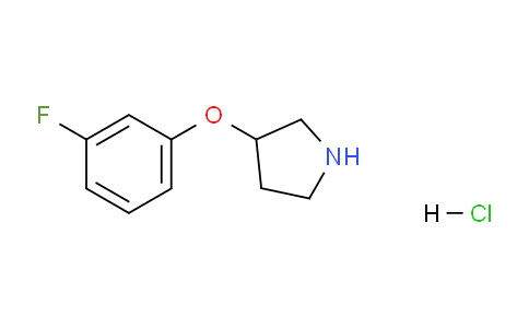 CAS No. 1185119-76-9, 3-(3-Fluorophenoxy)pyrrolidine hydrochloride