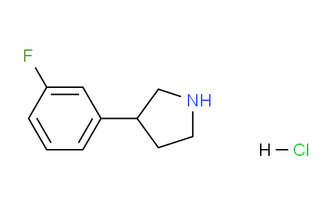 CAS No. 943843-61-6, 3-(3-Fluorophenyl)pyrrolidine hydrochloride